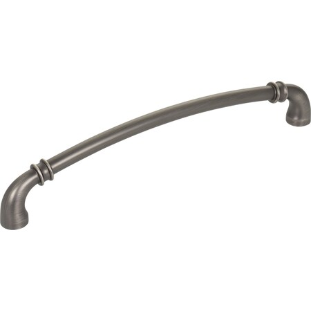 Jeffrey Alexander 192 mm Center-to-Center Brushed Pewter Marie Cabinet Pull 445-192BNBDL